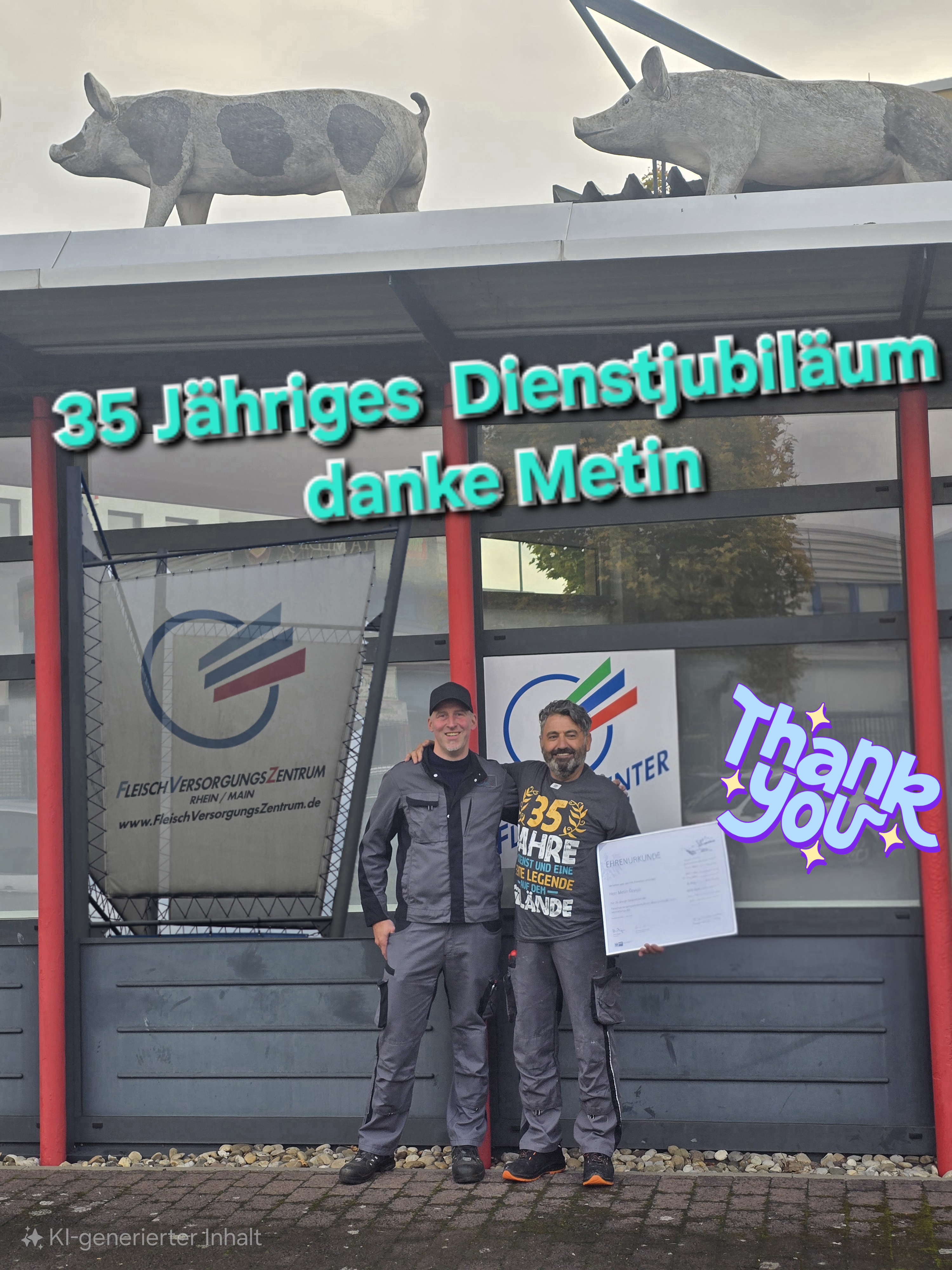 35 Jähriges Dienstjubiläum Herr Özyigit Metin